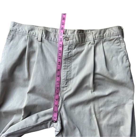 Carhartt Men’s Pleated Twill Khaki Work Pants B132KHI Beige, Size 40x34 - Picture 12 of 13